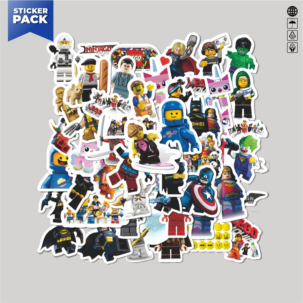 

[100PCS]Stiker Pack Sticker Kartun The Lego Movie Sticker Aesthetic Vinyl Anti Air Dekorasi Sticker Laptop Buku Journal Koper Helm Casing HP Gitar Helm Skateboard
