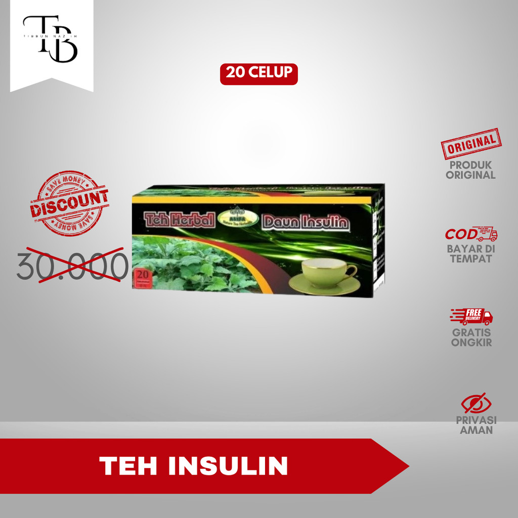 

( BISA COD ) TEH INSULIN – isi 20 kantong celup | untuk membantu menurunkan kadar gula darah original ALIFA 100%