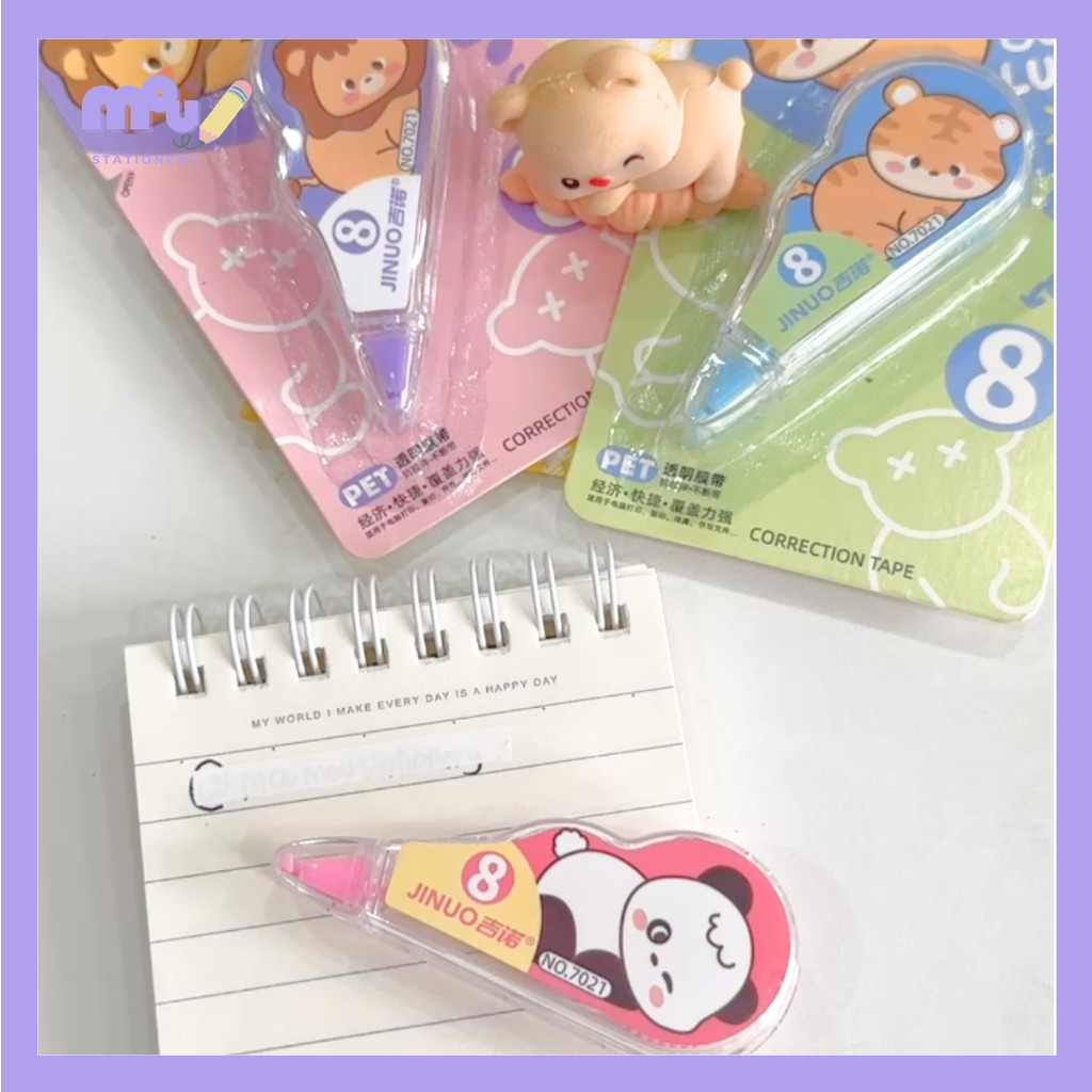 

[MOUMOU] Tipex Animal 3 Variasi / Correction Tape Lucu Gemes / Stationery Kawaii Aesthetic