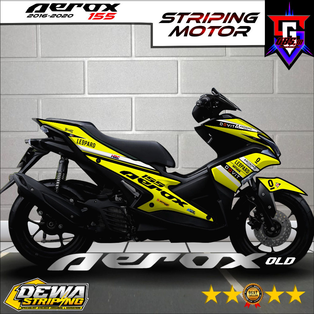 Striping Variasi Aerox 155 Old Stiker Strifing Motor Aerox 155 old Variasi Modifikasi