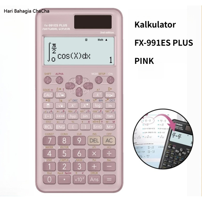 

Kalkulator Scientific FX-991ES Plus Calculator Fungsi 417 Fungsi
