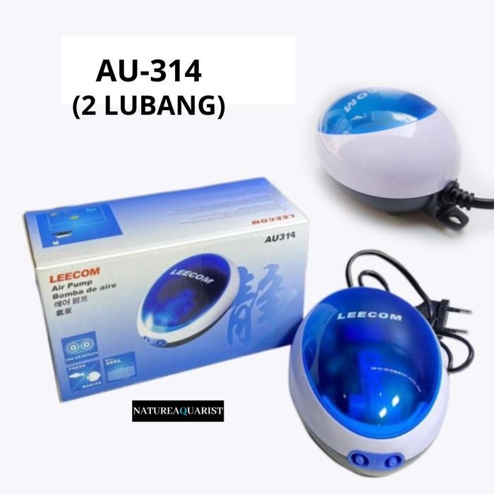 Leecom AU 312 dan AU 314 Aerator 1 dan 2 Lubang Pompa Udara Hening - AU-314