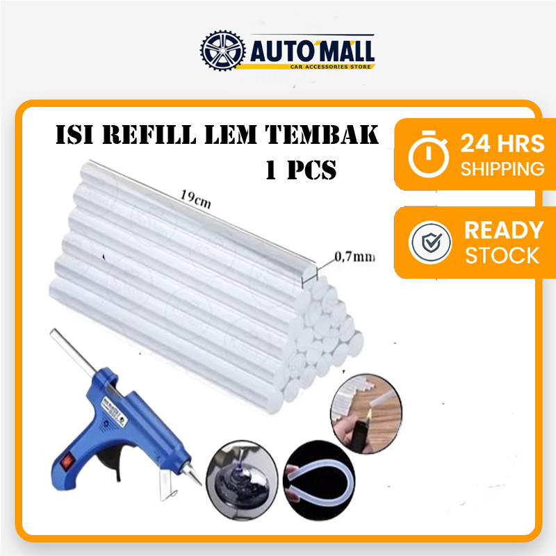

1 Pcs Refill Lem Tembak 20 Watt 40 Watt Lem Kerajinan Tangan Ukuran 20cm x 7mm