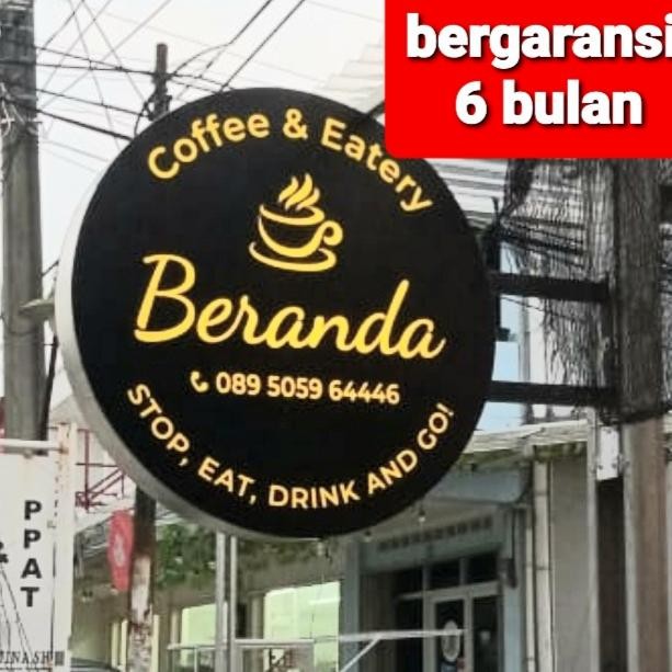 neon box bulat 60cm +breked