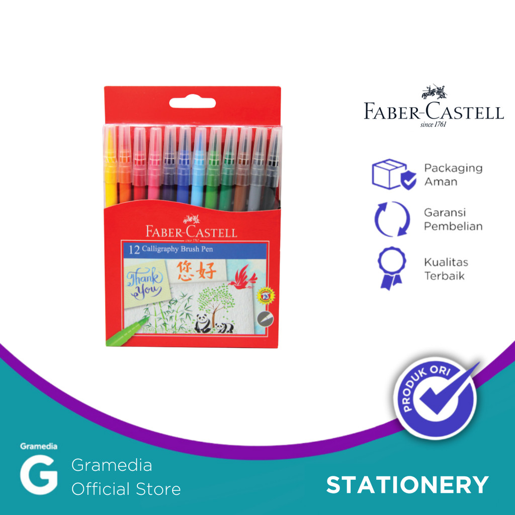 

Brush Pen Faber Castell Caligraphy Brush Isi 12