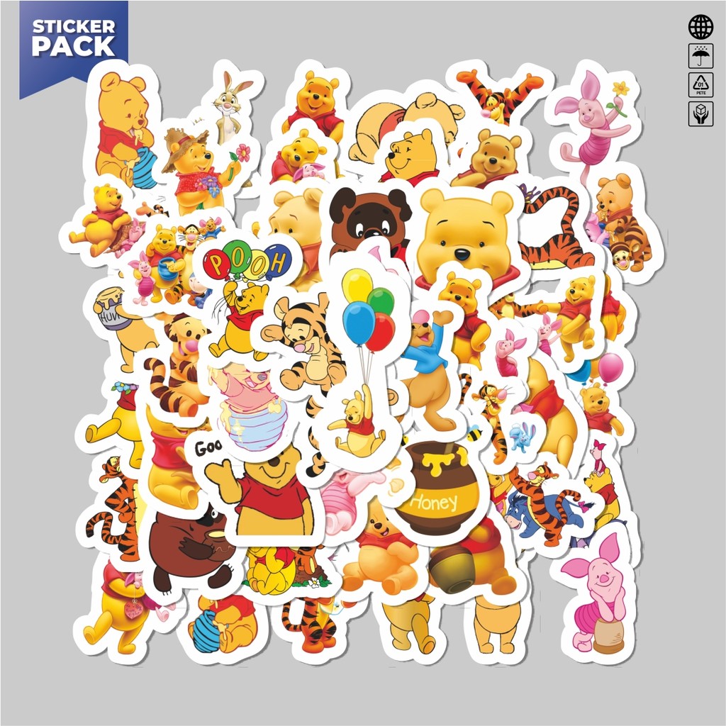

[100PCS]Stiker Pack Sticker Kartun Lots-o Hugin's StellaLou Pooh Bear Sticker Aesthetic Vinyl Anti Air Dekorasi Sticker Laptop Buku Journal Koper Helm Casing HP Gitar Helm Skateboard