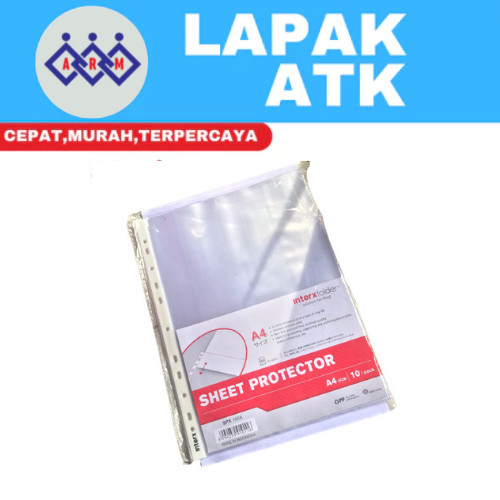 

Sheet protector A4 / PP pocket A4 interX (isi 10) ++ Best Seller