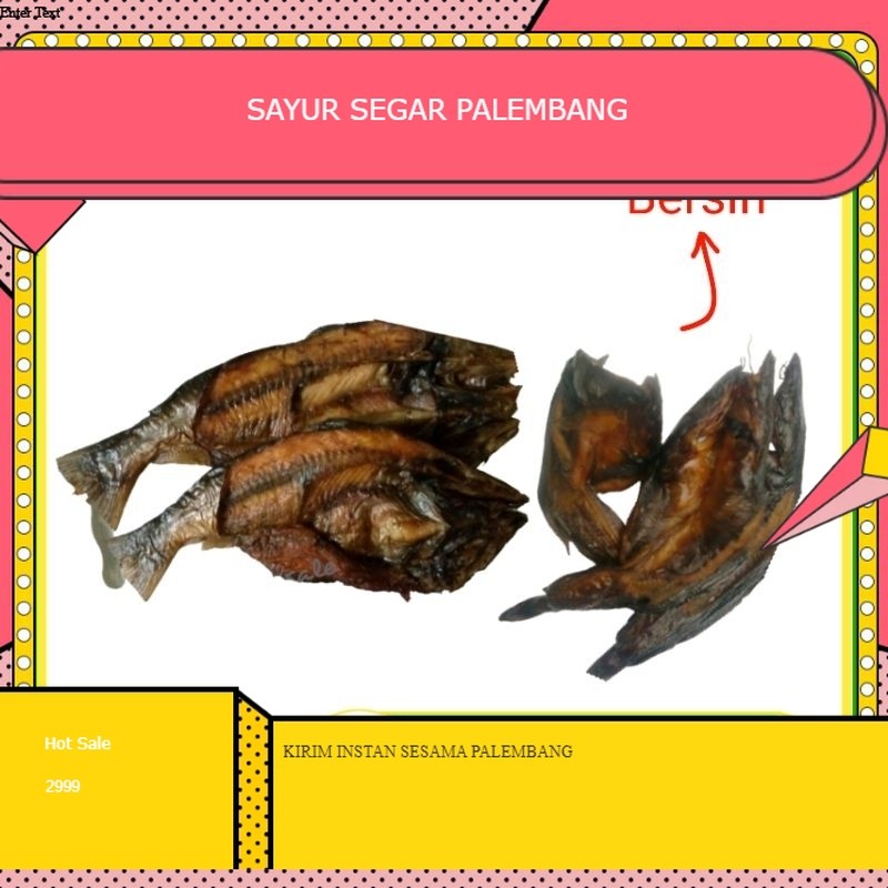 

Ikan Salai Salay Sale Lele/Patin - Palembang
