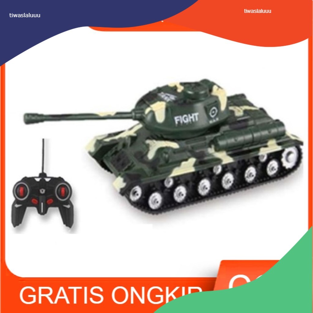 Mainan Anak RC TANK REMOTE CONTROL Tank RC Ada Lampu & Suara Tank RC