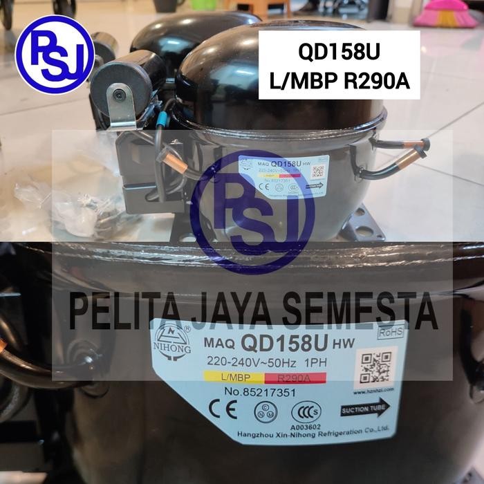 Kompresor Nihong QD158U / Compressor Kulkas QD158U / R290 / Nihong QD158U / Kompresor Freezer QD158U