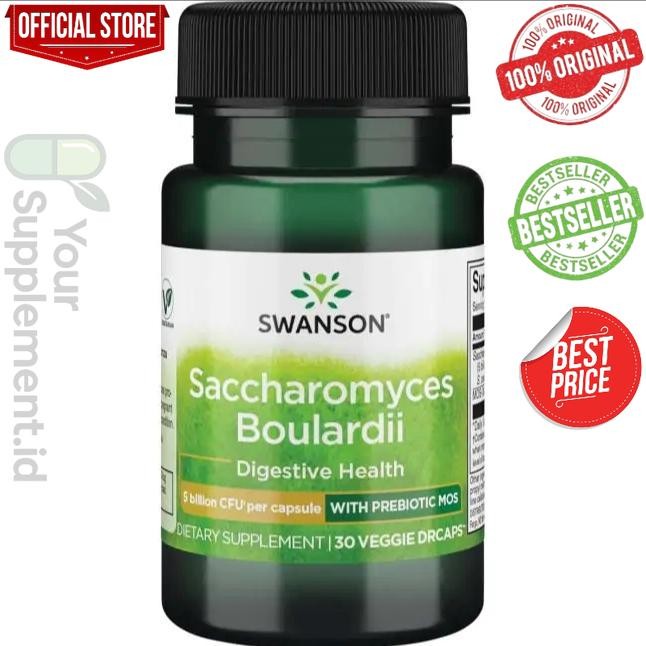 Swanson saccharomyces boulardii with prebiotic isi 30