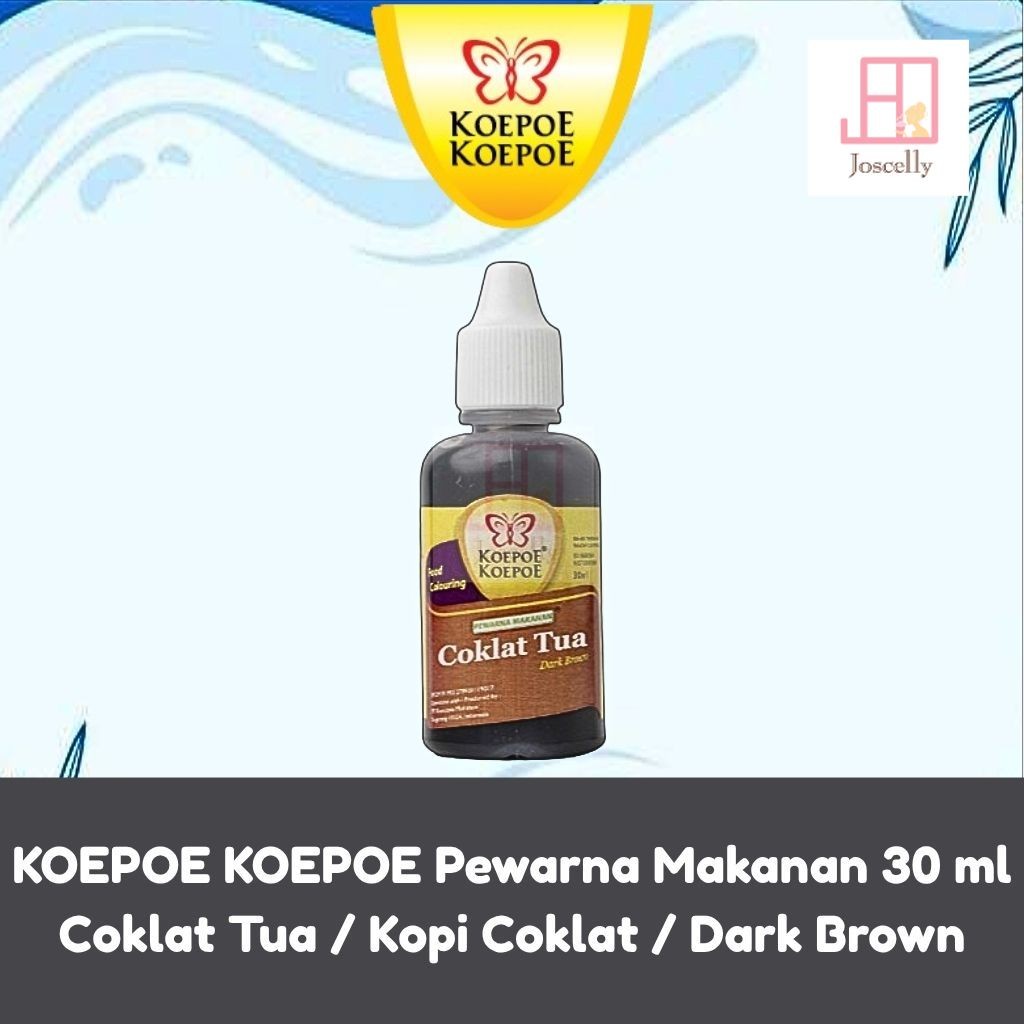 

JOSCELLY.ID KOEPOE KOEPOE Pewarna Makanan Coklat Tua / Kopi Coklat / Dark Brown