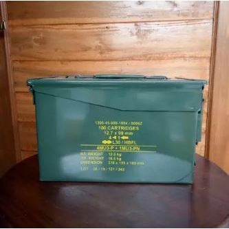 BOX PINDAD BESI JATAH Box Peluru Bekas / Kotak Perkakas Besi / Tool Box Besi Original Pindad Terjang