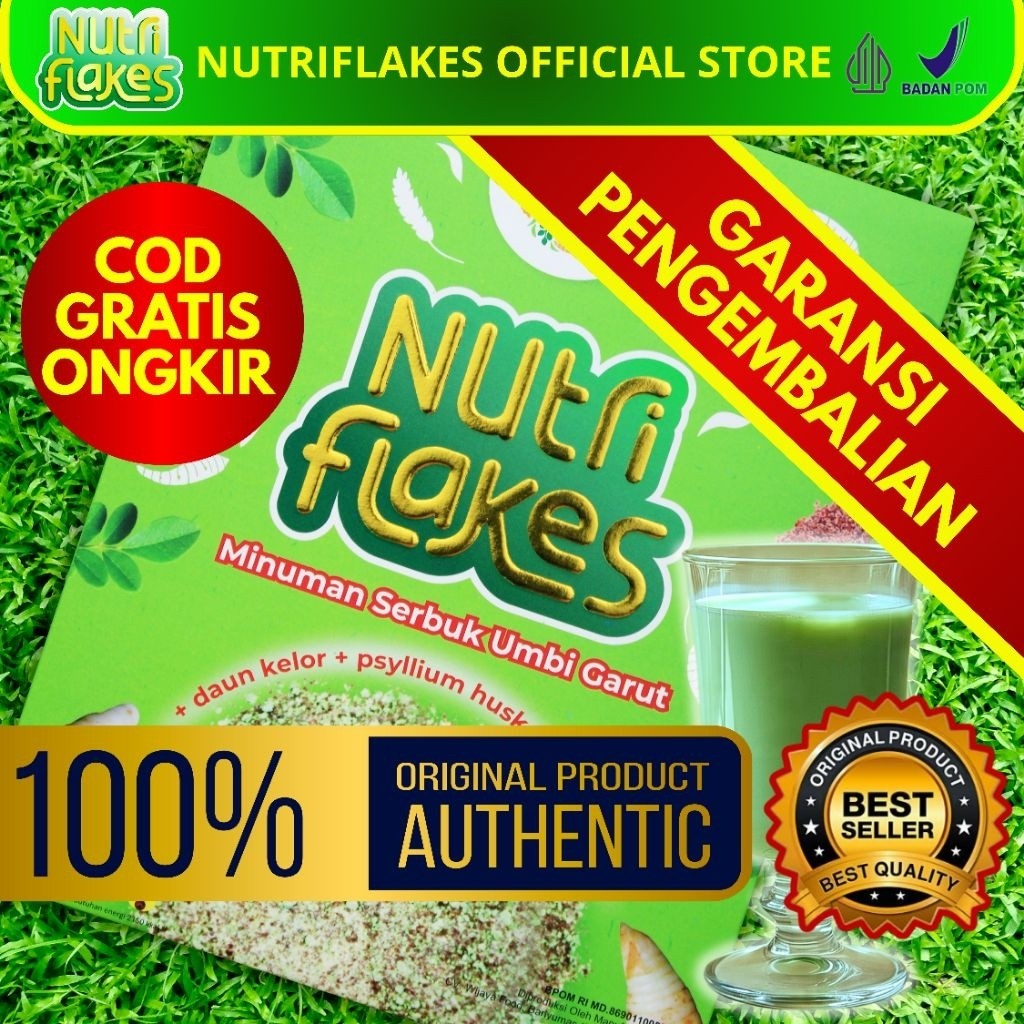 

[OFFICIAL] Nutriflakes Asam Lambung Original Official Store | Nutriflex Asam Lambung | Nutri Flakes | Nutriflek | Nutriflake | Nutriplek Asam Lambung | Sereal Umbi Garut Daun Kelor Psyllium Husk Susu Etawa Untuk Lambung Maag Gerd Diet Sehat 1 Box 280 gr