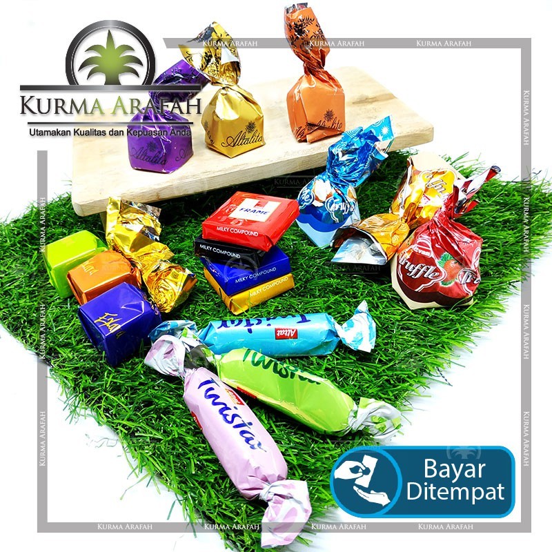 

Coklat Arab Mix Oleh Oleh Haji Cemilan Import Turkey