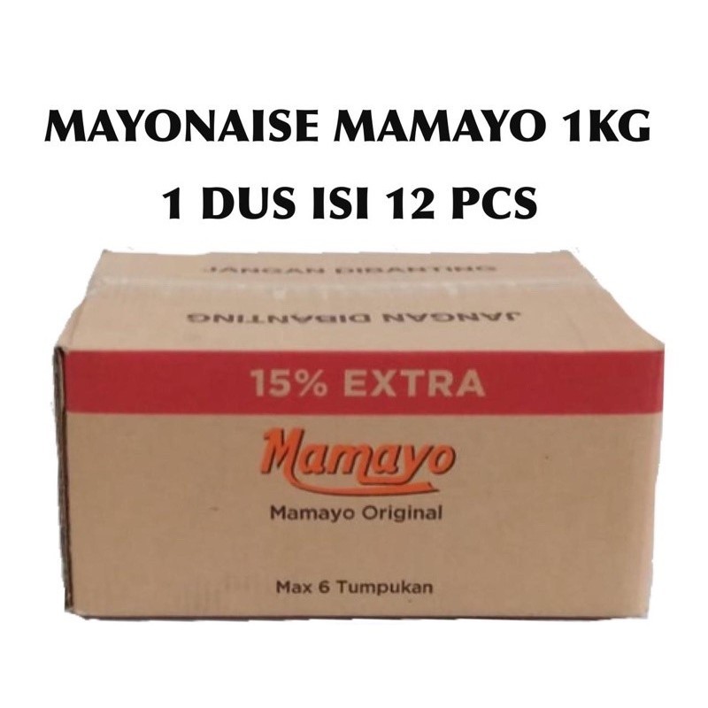 

Mamayo Mayonnaise 1kg + 10% EXTRA (isi 12) DUS - CARGO