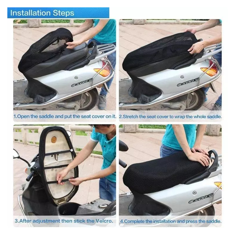 Harga Miring Sarung Jok Motor Anti Panas / Cover Jok Jaring Jok Motor Anti Panas / Sarung Jok Motor