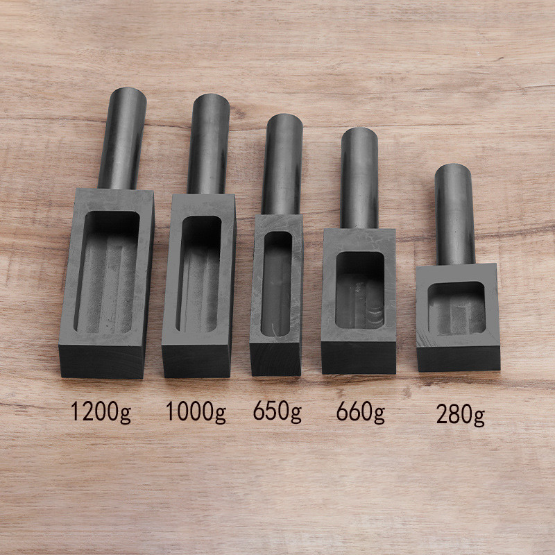 

Crucible graphite tank gold and silver bar mold high strength, high density and high purity, metal ingots easy to remove mold