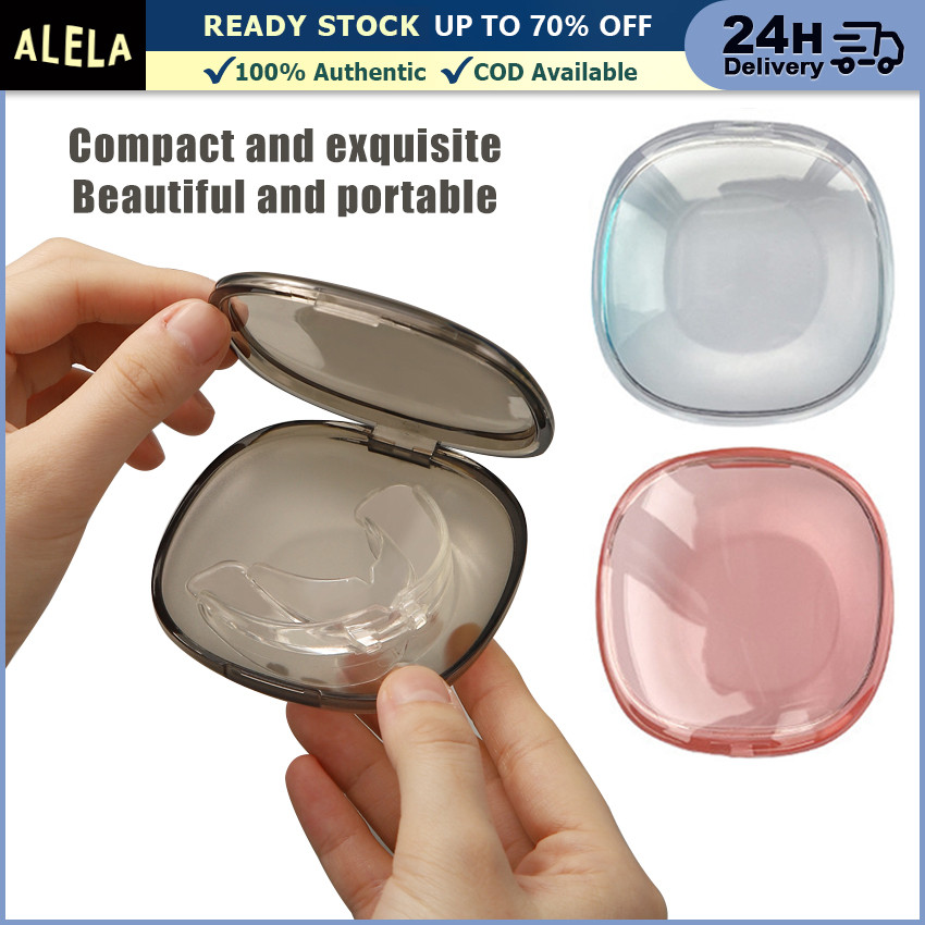 Kotak Retainer Gigi Denture Box Bening Tempat Gigi Palsu Kawat Denture False Portable Travel