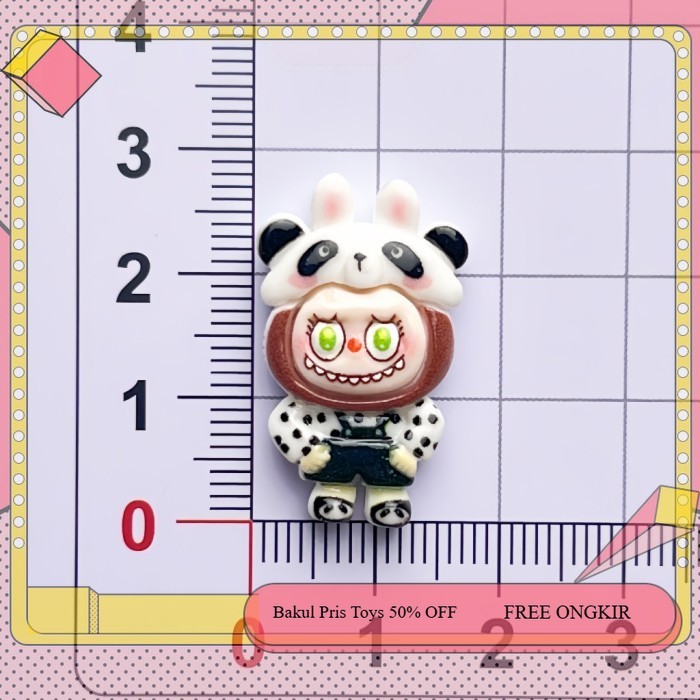 Jibbitz Crocs Labubu Topi 3D Jibbitz Crocs Pin Sandal Charms Jibbitz Crocs C21 - 32-21