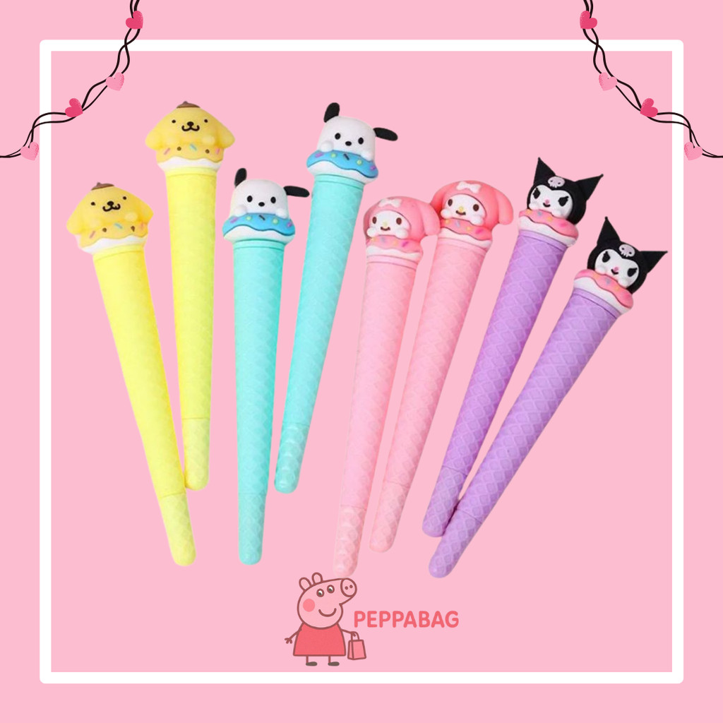 

Aneka pulpen es krim SF mix rainbow unicorn lucu premium impor / aneka pulpen lucu - ES0402