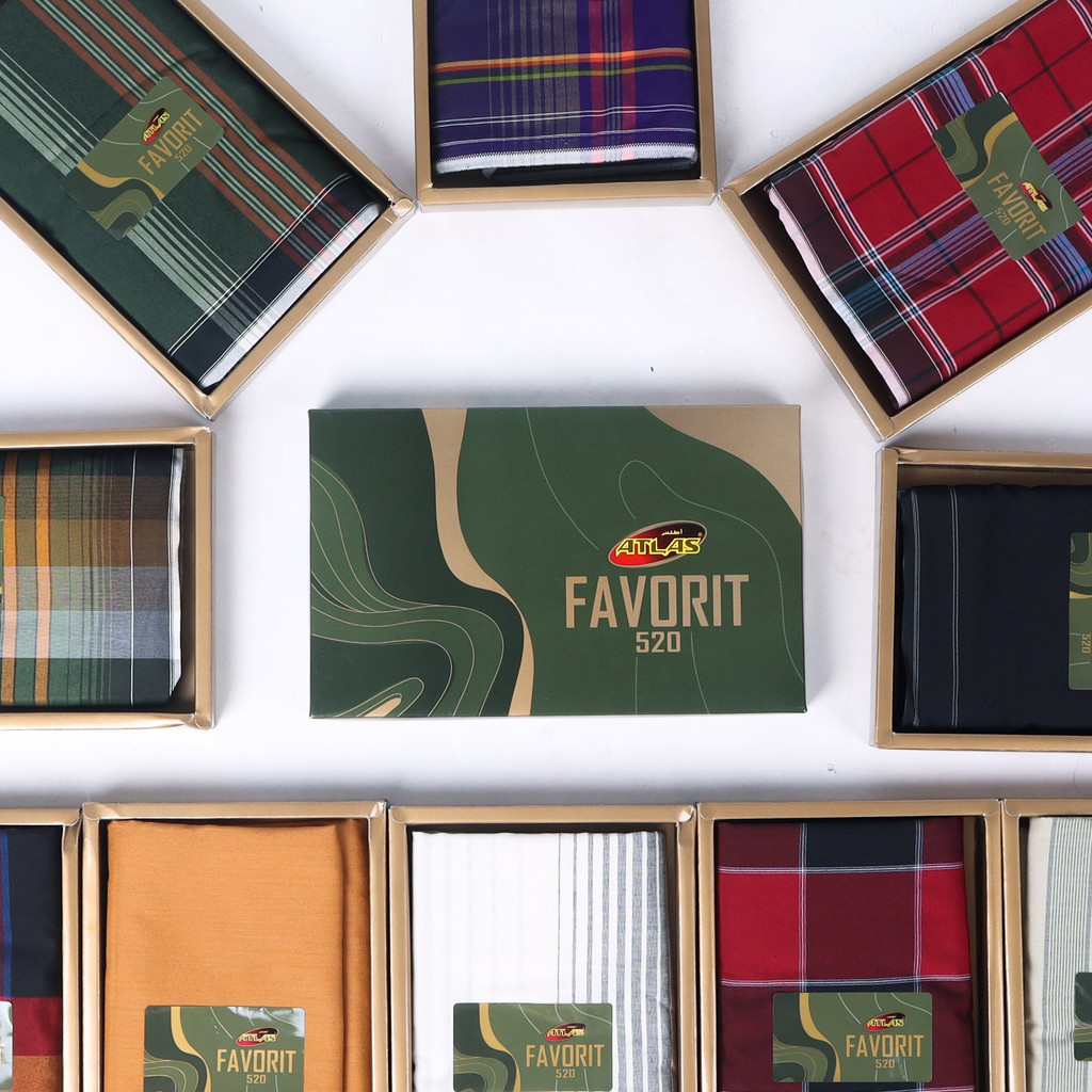 Grosir 10 Pcs Sarung ATLAS Favorit 520