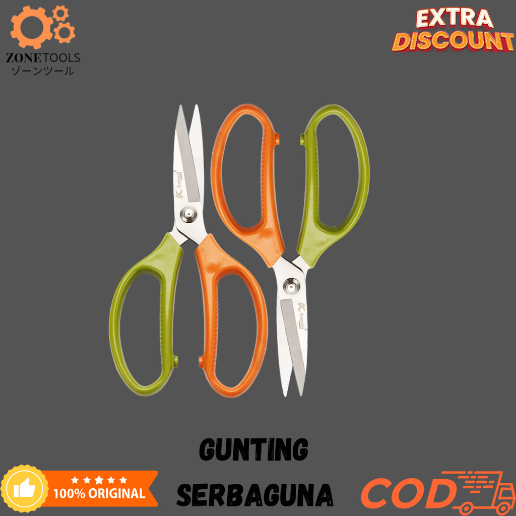 

Kapusi Gunting serbaguna/Gunting Dapur/Kitchen/Gunting Dapur/Gunting Stainless/Gunting Anti Karat K-8626