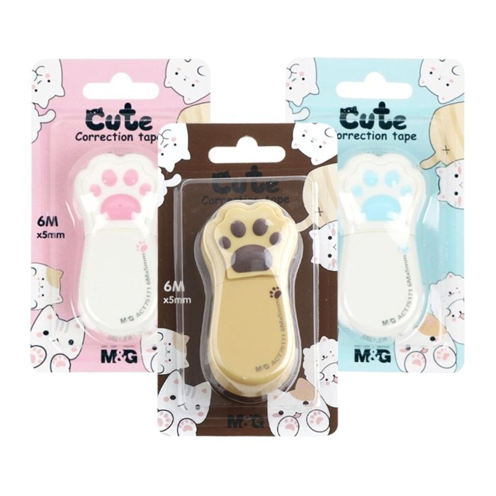 

Tipe Ex Kertas Roll 6M Correction Tape Roll Cute M&G ACT75171 ACT75172 BEST SELLER