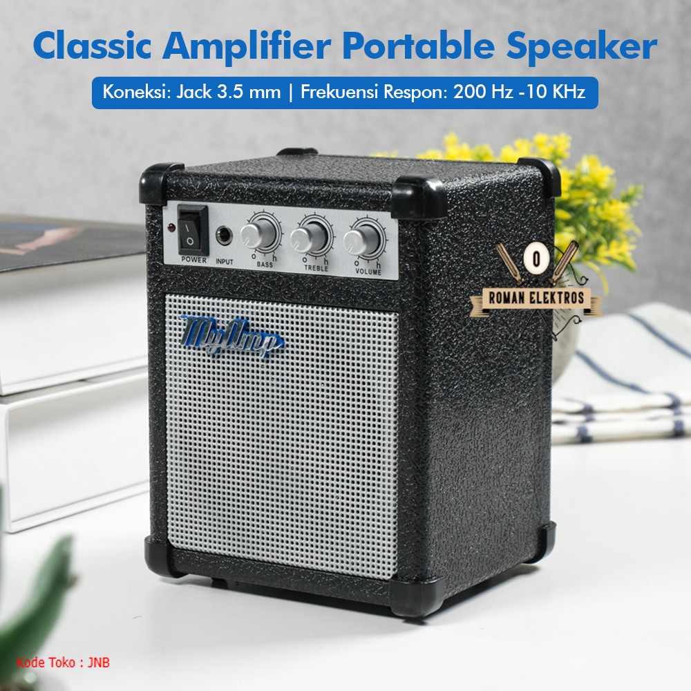 Classic Amplifier Portable Speaker High Bass 3.5mm - MP35 | Bass Mantap | Suara Jernih | Murah Berku