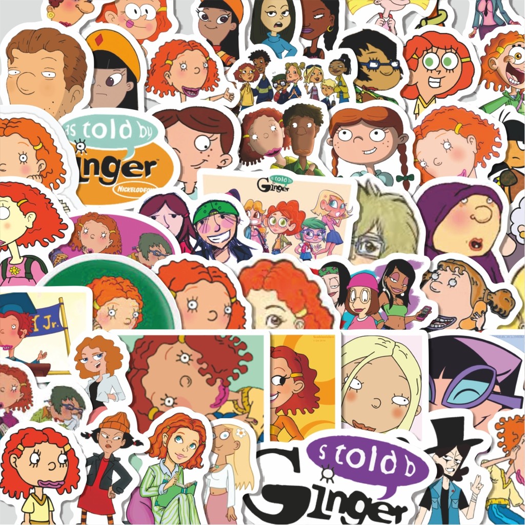 

Stiker Cutting Pack Stiker Kartun As Told By Ginger Isi 100Pcs Series Aesthetic Lucu Keren Untuk Koper Bahan Vynil