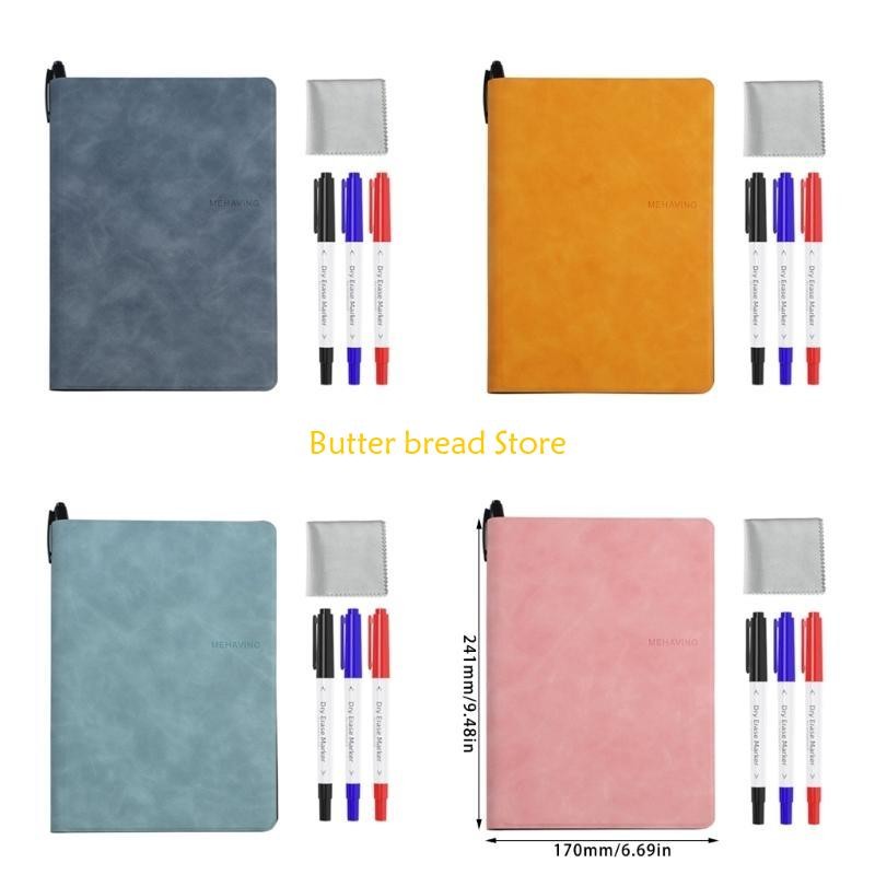 

W89C Desk Double-Side Whiteboard Notebook for Office Meeting Writing Drawing