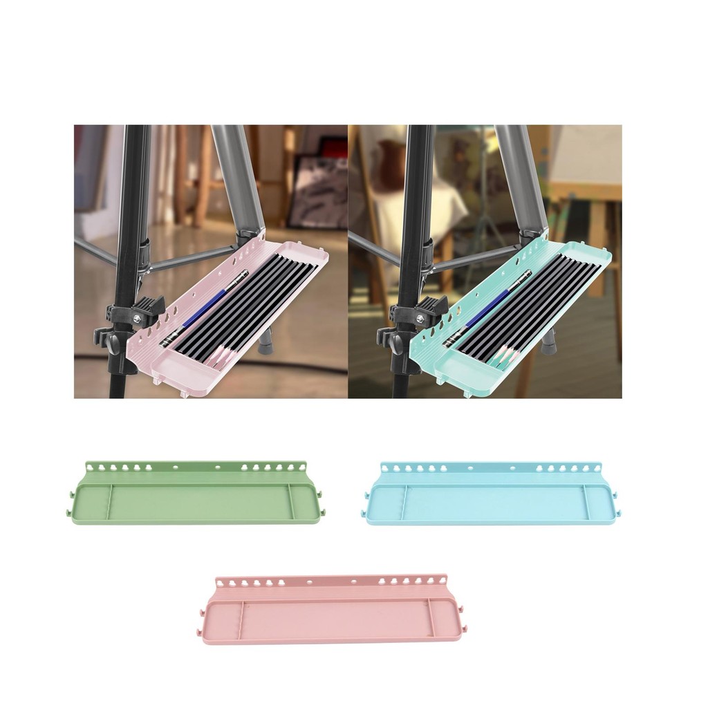

Artist Tray for Easel, Paint Storage Solution, Detachable Sketch Rack