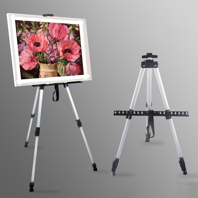 

Portable Adjustable Metal Sketch Easel Sketch Drawing For Artist Art Supplies Stand Foldable Travel Easel Shelf With Bag Outdoor