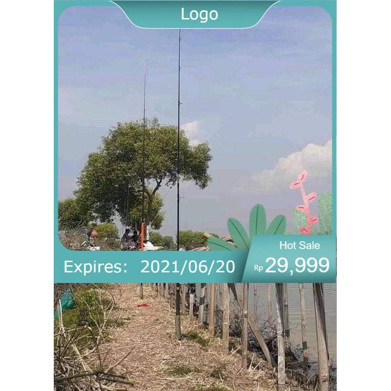 Jagrak pancing Bandengan / Pasiran / Berdiri WA1