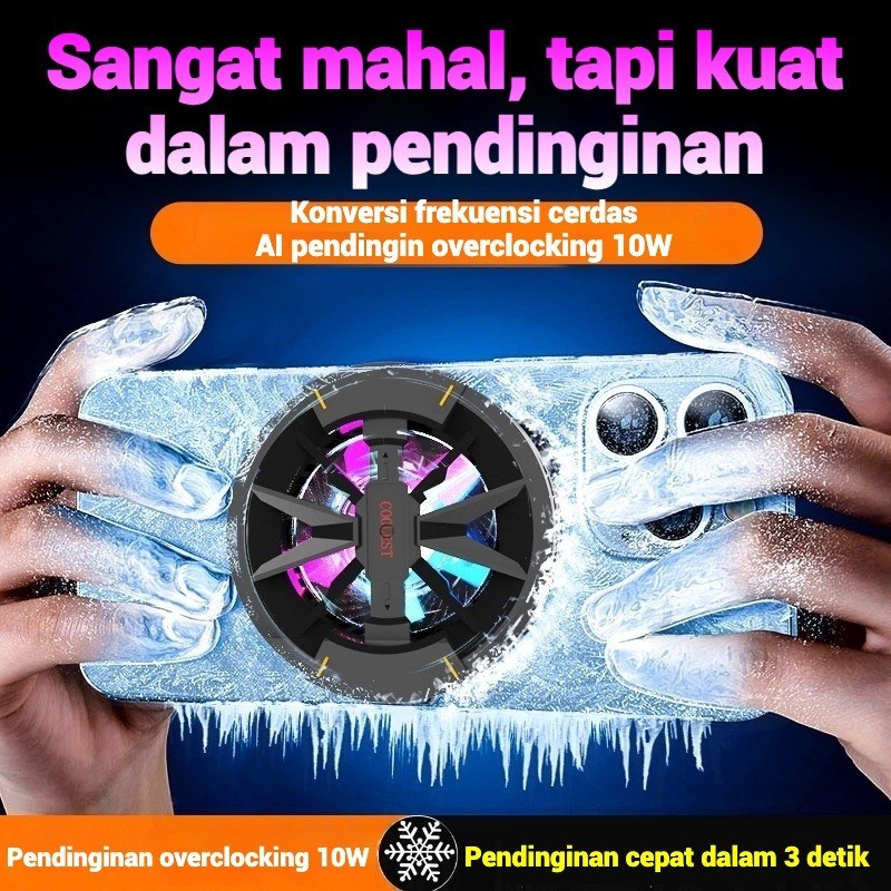 Fan cooler hp gaming /fan cooler hp tanpa kabel /cooling fan hp /kipas angin hp gaming tanpa kabel