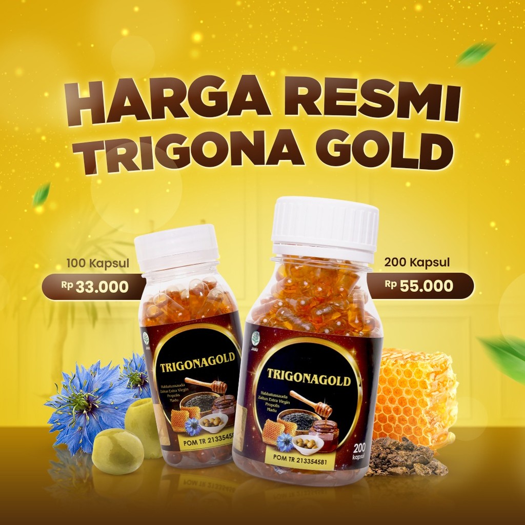 TRIGONA GOLD - Habbatussauda Extra Propolis Habatusauda Original Asli 100 200 Kapsul