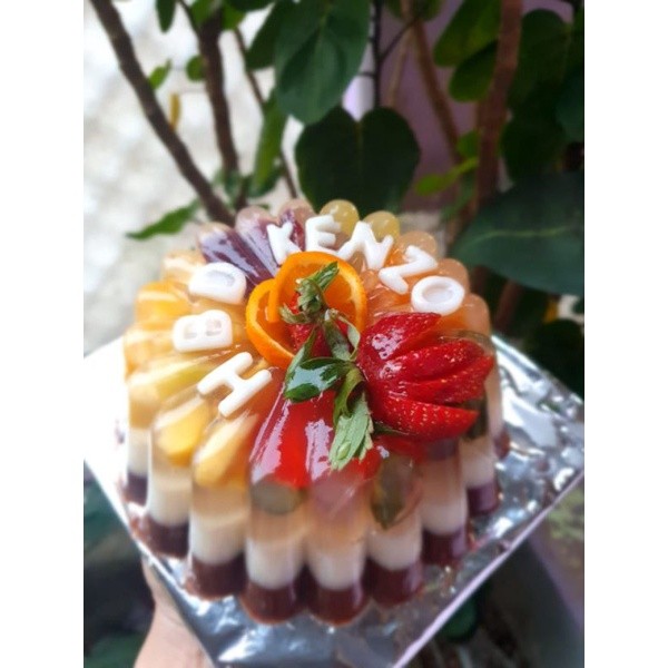 

Puding Kaca Buah Loyang 15cm