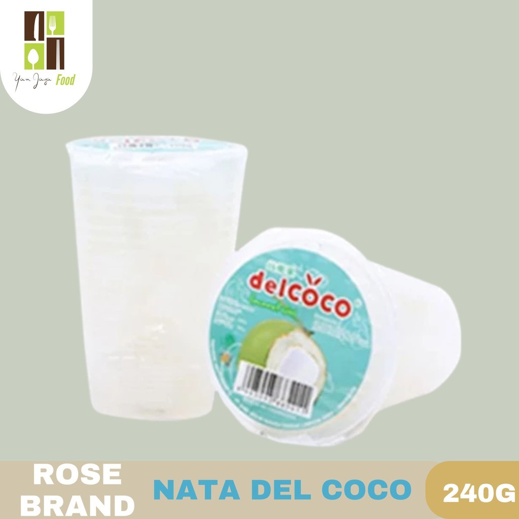 

Rose Brand Nata Del Coco / Nata De Coco / Sari Kelapa kemasan Cup 240g