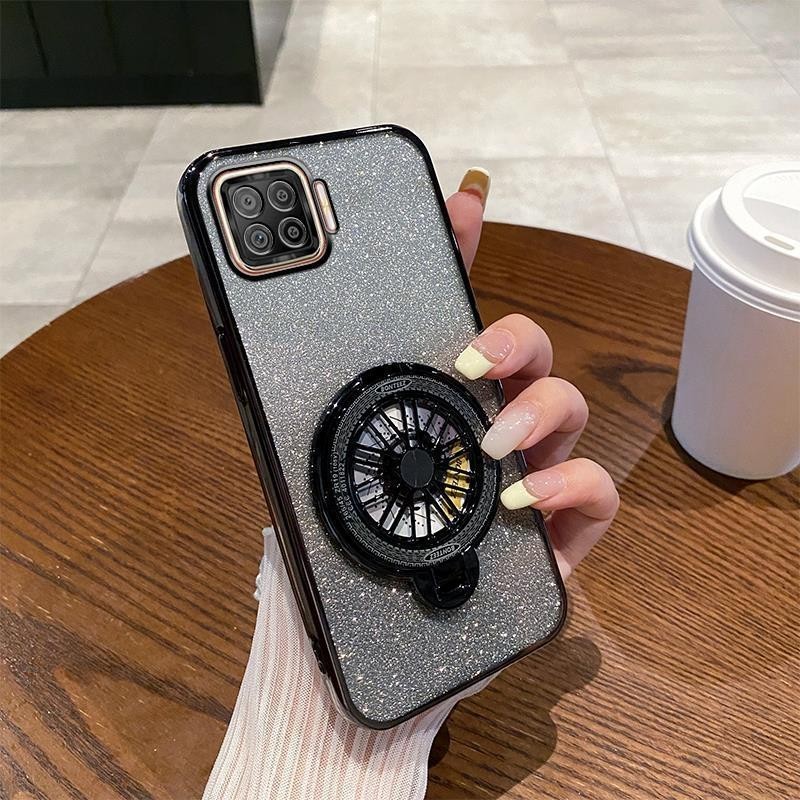 HP Soft Casing OPPO Reno 4F Case Silikon Untuk OPPO Reno4 F Reno4F SPH2209 Casing berkilau Berlapis 