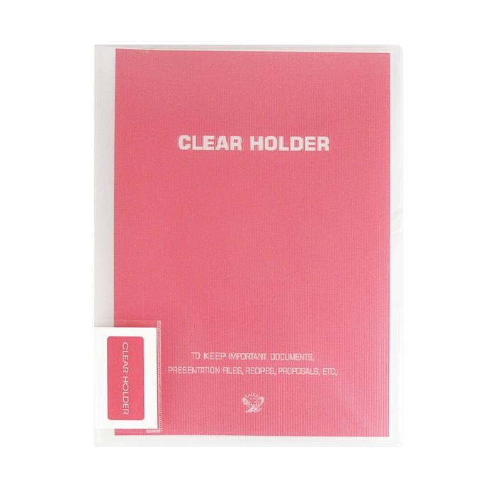

【YANA-M】DISKON!!! EAGLE Clear Holder / Document Keeper / Display Book / Document Keeper Warna Neon A4/F4 100 Pocket - PINK, A4