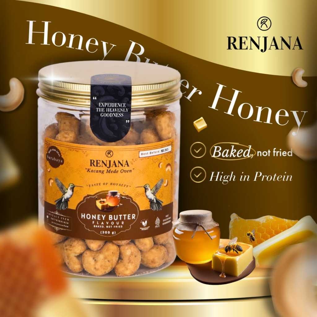 

Kacang Mede / Mete / Mente Oven Panggang | Honey Butter - RENJANA CASHEW 300g