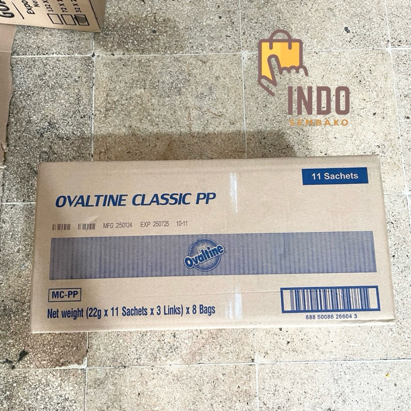 

Ovaltine sachet dus ( 22g x 240 sachet ) / susu bubuk coklat ovaltine sachet / Ovaltine ( 22g x 10sachets x 3 links ) x 8 bags