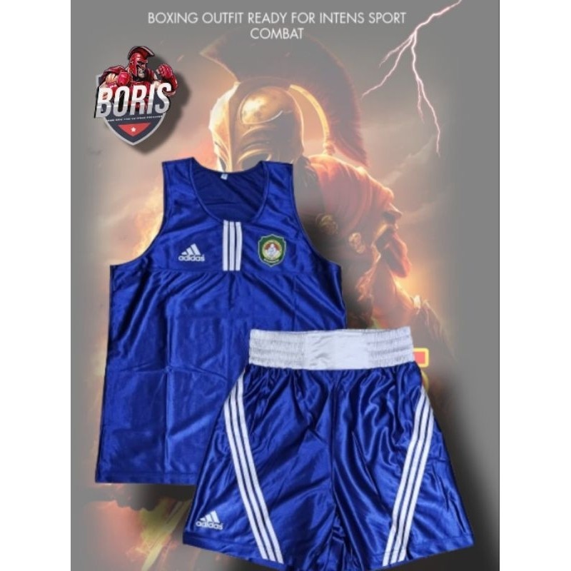 Baju Boxing / Baju Tanding Boxing model Strip TigaCO
