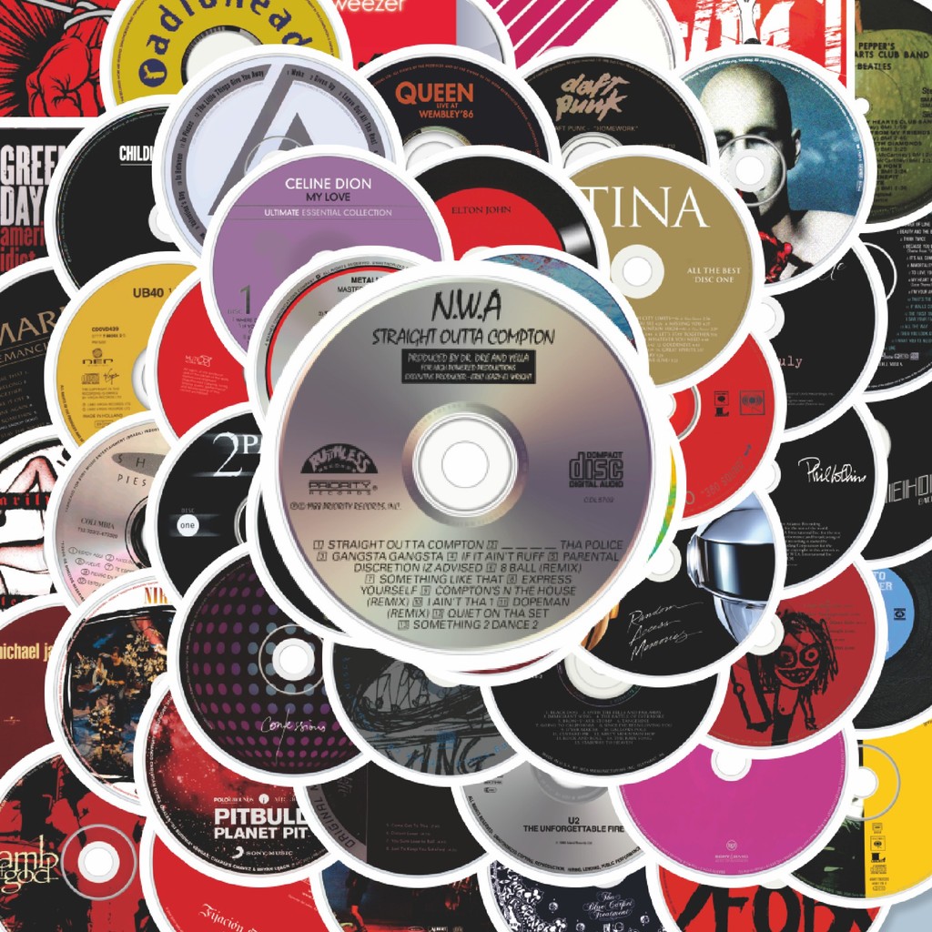 

100PCS Lucu Stiker Kaset Musik Stiker Aesthetic Stiker Anti Air Stikers Berperekat Waterproof sticker decal buat Motor Helm Buku Journal Koper Casing HP Laptop Botol Minum Hadiah anak