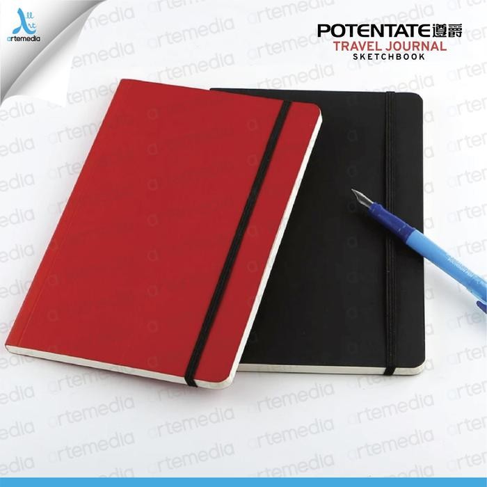 

Promo Potentate Trave Journa Sketchbook Soft Cover Buku Sketsa - 14.2x21cm SET 2