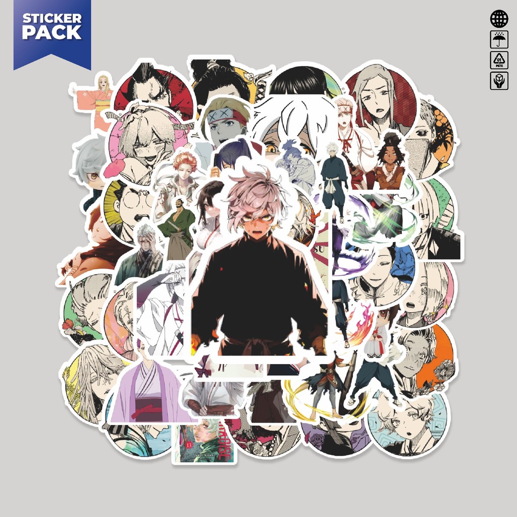 

[100PCS]Stiker Pack Stiker Anime Jujutsu Kaisen Aesthetic Vinyl Anti Air Dekorasi Sticker Laptop Buku Journal Koper Helm Casing HP Gitar Helm Skateboard