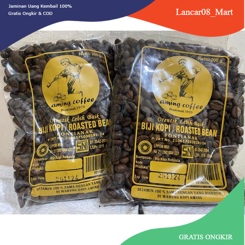 

【L-MART】BIG SALE!!! BIJI kopi aming legendaris asli khas pontianak 500gr