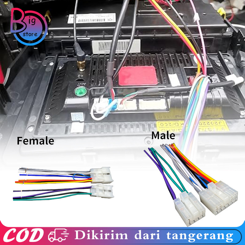 Soket Audio Toyota / Soket Audio Mobil Unit Mobil Male Female Soket Head Unit Toyota Avanza Innova Y