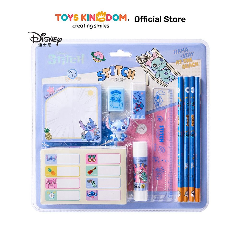 

Toys Kingdom Kiddy Star Unimass Set Alat Tulis Stitch - Biru Kit Stationery Penggaris Pensil Lem Kertas Sticky Notes Rautan Penghapus Label Nama Peralatan Dan Perlengkapan Tulis Sekolah