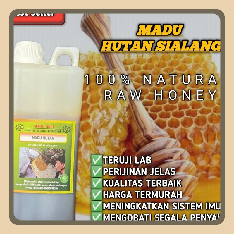 

Madu Asli Murni Dorsata Hutan LIAR PURE MADU RAW HONEY 100% Herbal Premium